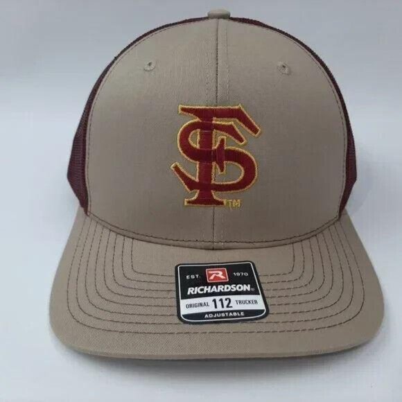 Richardson 112 FSU Florida State Seminoles Trucker Cap Hat  Richardson 112 FSU Florida State Seminoles Trucker Cap Hat Mesh Snapback Pride